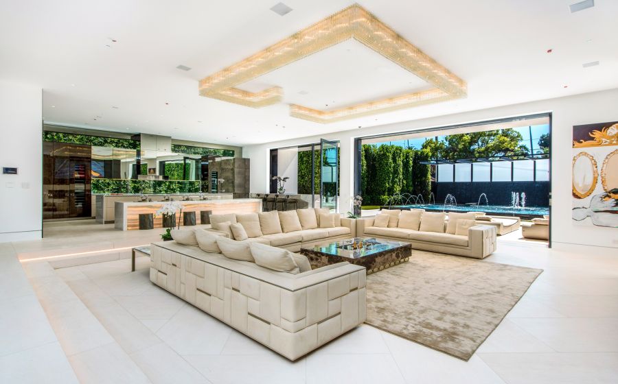 Los Angeles Home with sitting area and lighting